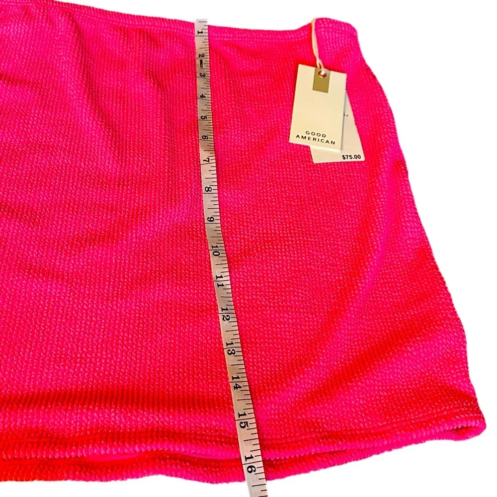 Good American Always Fits Mini Skirt- Neon Pink, NWT Sizes 0, 3/4 and 5/6